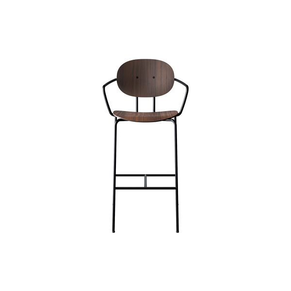 PIET HEIN Bar Chair with Arms, olieret valnød, Sibast Furniture