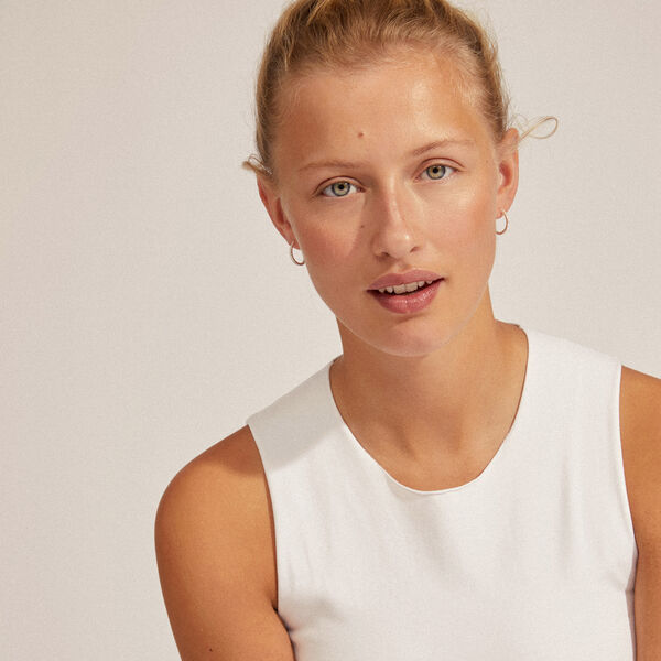 EBNA medium krystal hoops, s&oslash;lvbelagt, Pilgrim