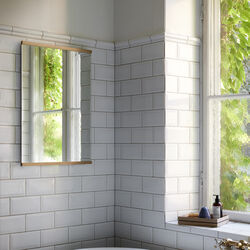 Rectangular Wall Mirror, oak, MOEBE