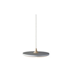Soleil pendel med standardsk&aelig;rm, silver cloud/eg, LE KLINT