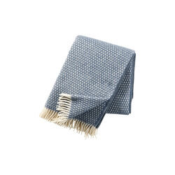 Knut Uld plaid, smokey blue, Klippan Yllefabrik