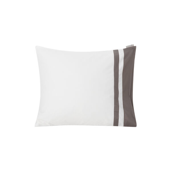 Hotel Sateen Contrast sengetøj, white/charcoal, Lexington