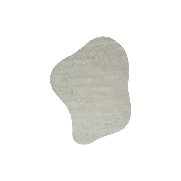 Fluid Arc gulvt&aelig;ppe,  chalk, Linie Design