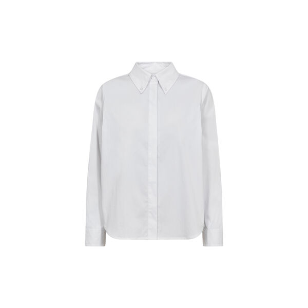 PD-Nyla Poplin Button Down Shirt, optical white, Pieszak