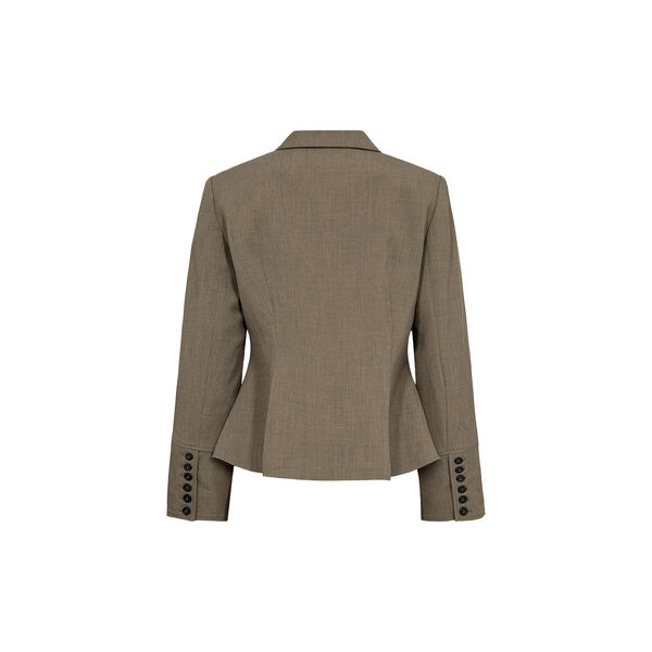 PD-Elina Short Blazer, shadow green melange, Pieszak