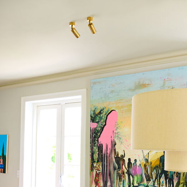 Luminar væg-/loftspot, messing, Rama Lights