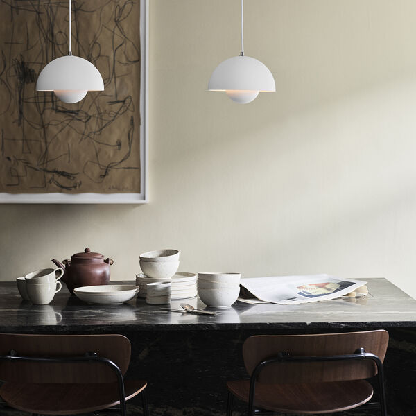 Flowerpot VP1 Pendant, matt white, &Tradition