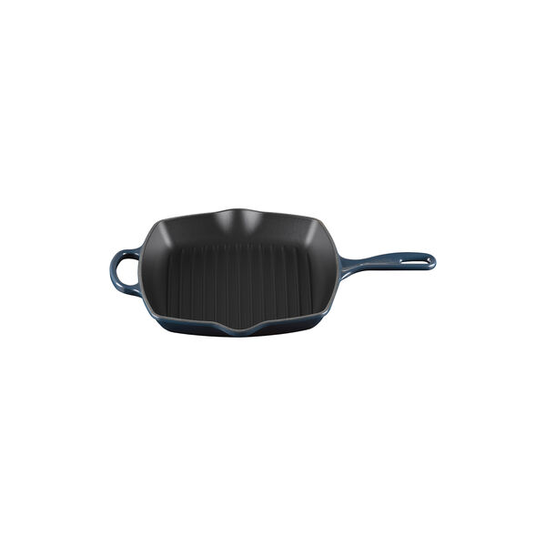 Signature st&oslash;bejern kvadratisk grillpande 26 cm, nuit, Le Creuset