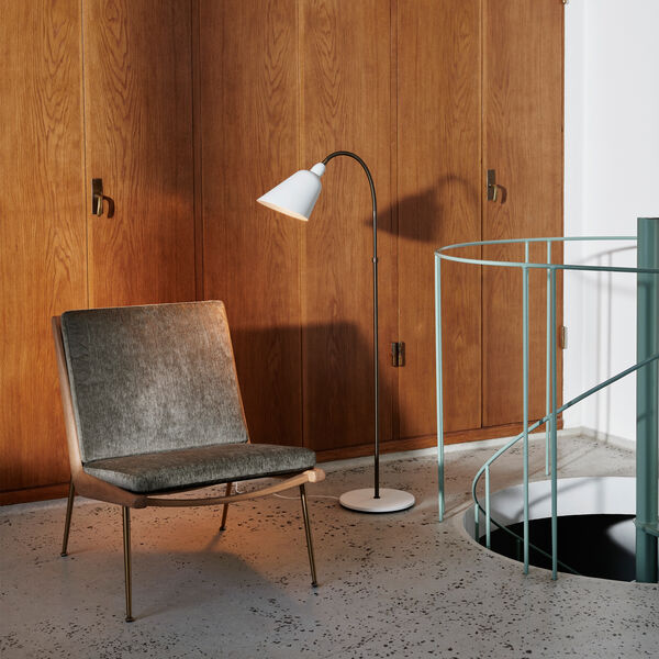 Bellevue AJ7 Anniversary Edition gulvlampe, white/bronzed brass, &Tradition