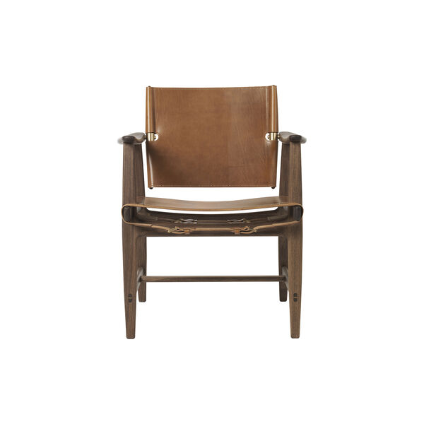 BM1106 Jægerstolen, olieret valnød/cognac, Carl Hansen & Søn