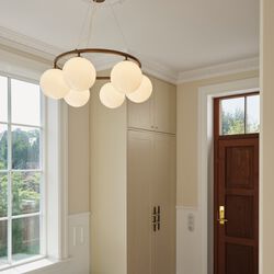 Miira 6 Circular Pendant, dark bronze/opal Miira 6 Circular Pendant, dark bronze/opal, Nuura