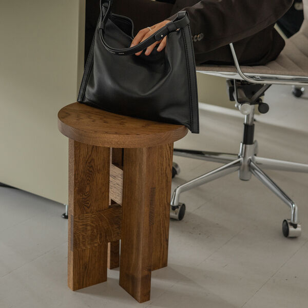 Mio Stool and Side Table, stained oak, Thorup Copenhagen