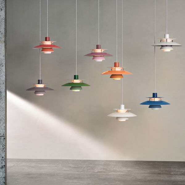 PH 5 Mini pendel, moderne hvid PH 5 Mini pendel, moderne hvid, Louis Poulsen