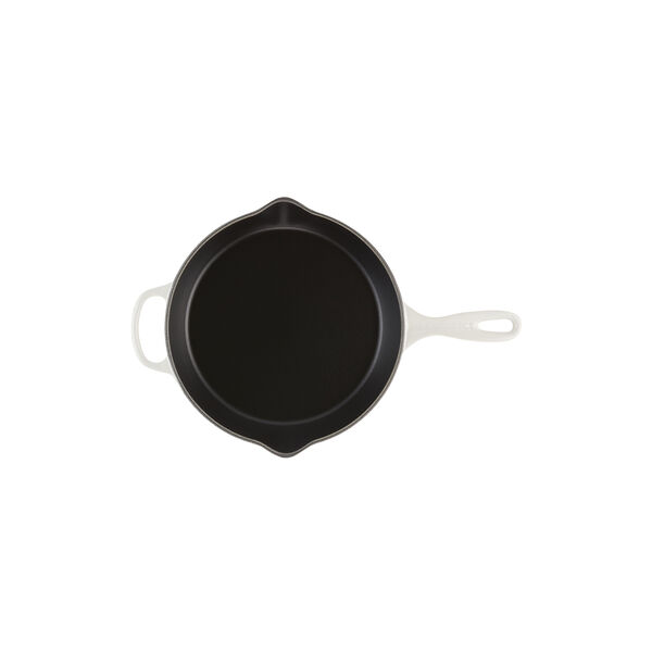 Signature st&oslash;bejern dyb stegepande &Oslash; 26 cm, meringue, Le Creuset