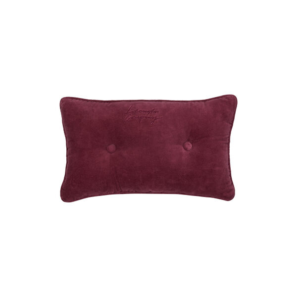 Buttoned Pillow, burgundy, Lexington