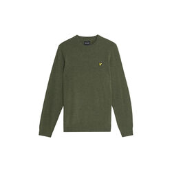 Lambswool Blend Crew Neck Jumper, deep depths marl, Lyle & Scott