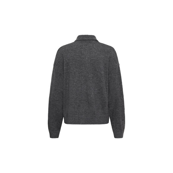 SLTone Polo Cardigan | Grey Melange | Cardigan, Soaked in Luxury