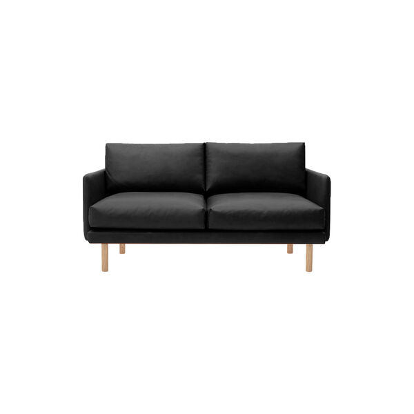 Emo 2-pers. sofa, Dakar Black/naturolieret eg, Bruunmunch Furniture