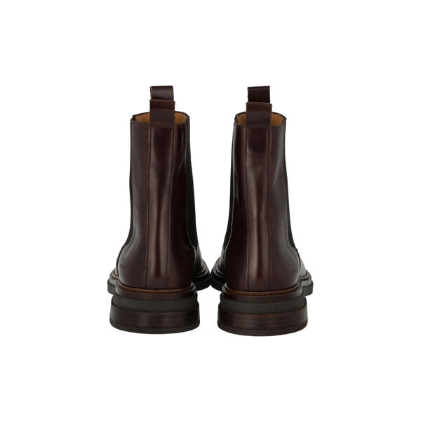 Boot with elastic, dark brown/dark brown, ANGULUS