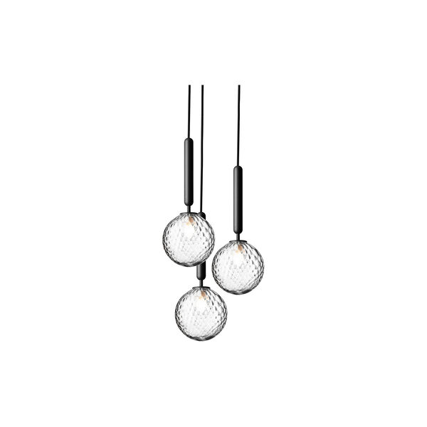Miira 3 Pendant, rock grey/optic clear, Nuura