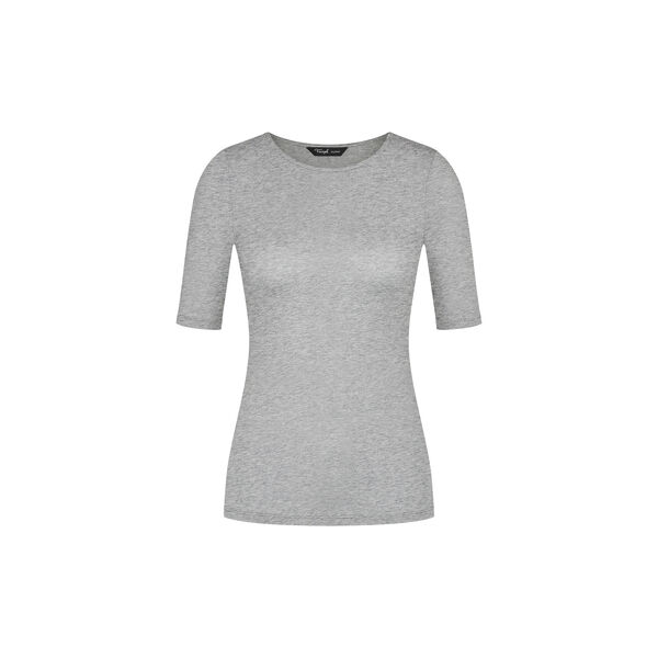 Beauty&nbsp;Layers&nbsp;SSL&nbsp;Top&nbsp;Wool, medium grey melange, Triumph