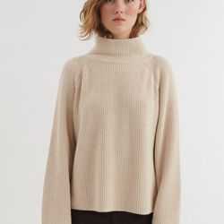 Cady Raglan Sweater, beige mel., Basic Apparel