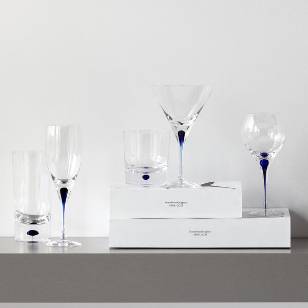 Intermezzo Blue vinglas, Orrefors