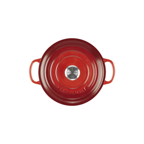 Signature rund st&oslash;bejernsgryde &Oslash; 20 cm, cerise, Le Creuset