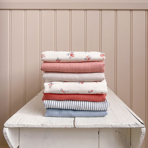 Stofble 3-pak, classic stripes blue/praline/creme white, Cam Cam Copenhagen
