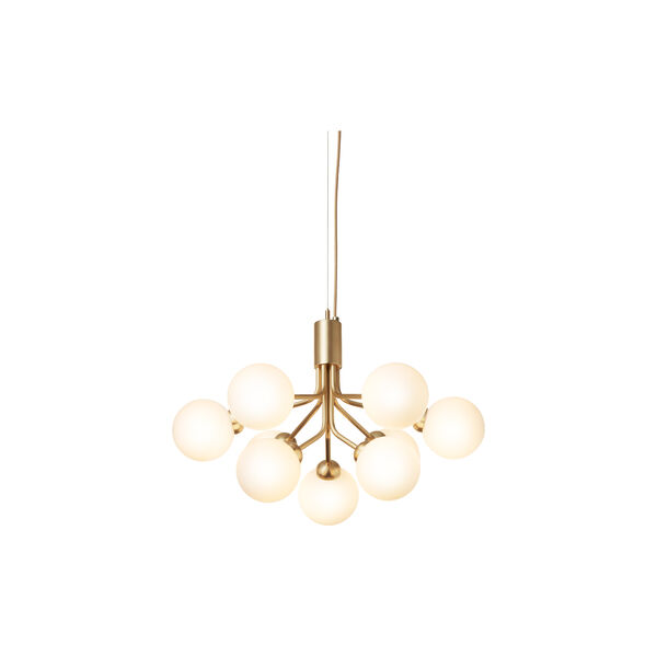 Apiales 9 Pendant, brushed brass/opal Apiales 9 Pendant, brushed brass/opal, Nuura