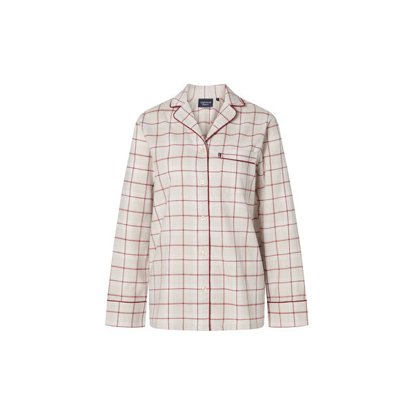 Checked Flannel Pajama Set, gray multi check, Lexington