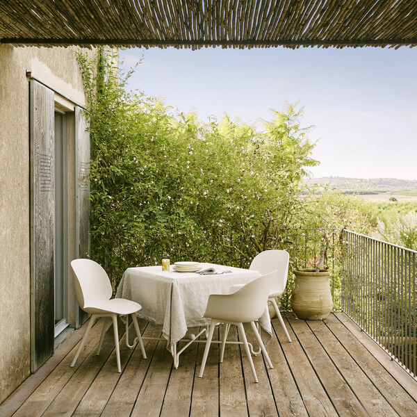 Beetle Dining Chair Outdoor, alabaster white Beetle Dining Chair Outdoor, alabaster white, GUBI