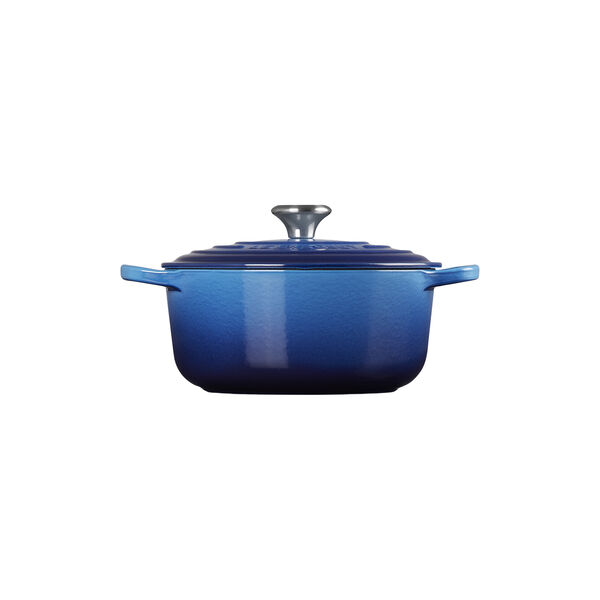 Signature rund st&oslash;bejernsgryde &Oslash; 20 cm, azure blue, Le Creuset