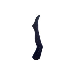 Agnes navy dot tights, navy w. light grey dots, A MOÌ