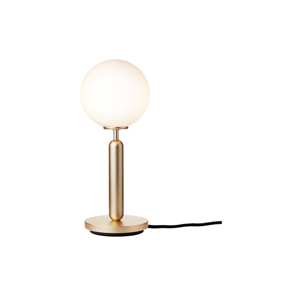 Miira Table Lamp, brass/opal, Nuura