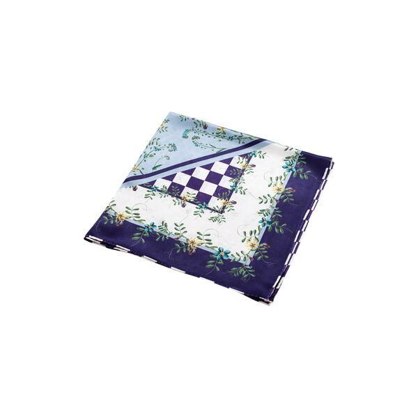 Purple Flower Dot Checker silketørklæde Purple Flower Dot Checker silketørklæde, Flora Danica Denmark