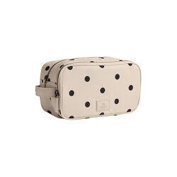 CareMBG Toiletry Bag Recycled, polka dot, creme, Markberg
