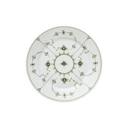 Gr&oslash;n Musselmalet Riflet tallerken &Oslash; 25 cm, Royal Copenhagen