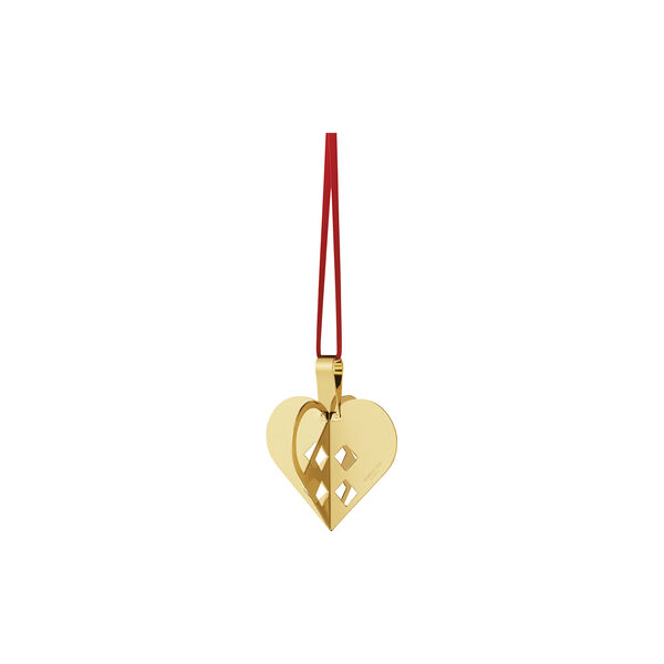 2025 Juleornament Hjerte, guld, Georg Jensen