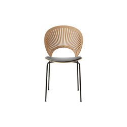 3396 Trinidad stol med sædepolstring, oiled oak/black/flint 3396 Trinidad stol med sædepolstring, oiled oak/black/flint, Fredericia Furniture