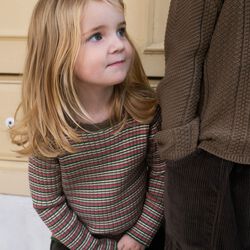 Rib Knit Blouse | Deer Stripe | Bluse, Serendipity