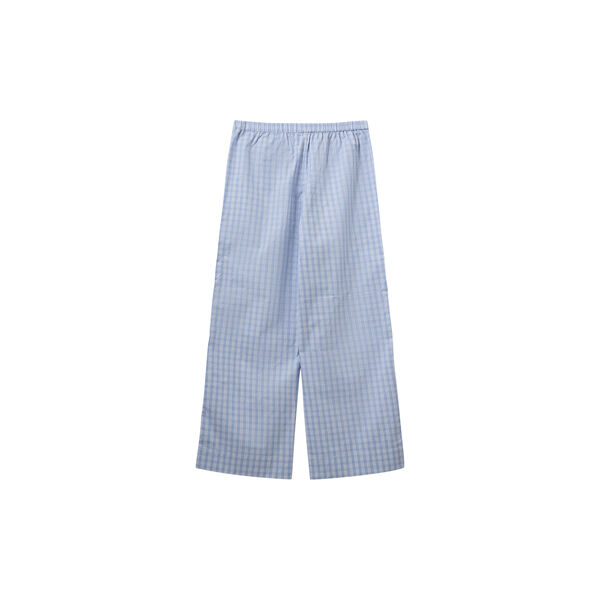 JordenSW Check Wide Leg Trousers, blue, Sofie Schnoor