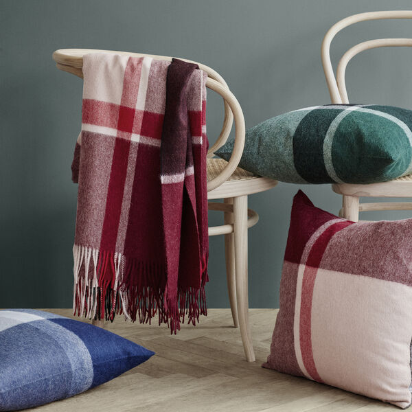 Manhattan plaid, terracotta/red magma, ELVANG