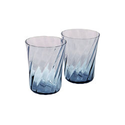Concave glas 2 stk., atlantic blue, Stilleben
