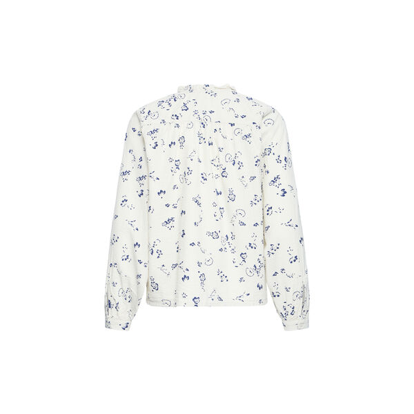 IH Qwina Shirt, blueprint outline flower, ICHI