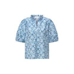 Printed Cotton Blouse, midnight blue, Rich & Royal