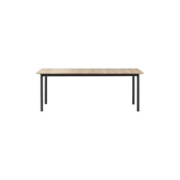 Plan Table Extendable, light oiled oak/black, Fredericia Furniture