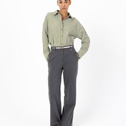 Loose stribet shirt, green stripe, Coster Copenhagen