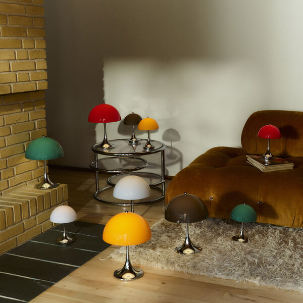 Panthella 250 Original Portable bordlampe, opal orange, Louis Poulsen