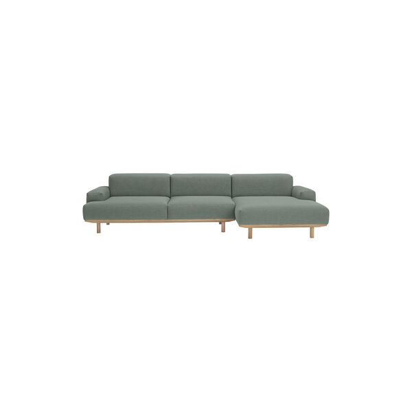 Reason 2-pers. sofa med chaiselong, Re-Wool 858, Bruunmunch Furniture